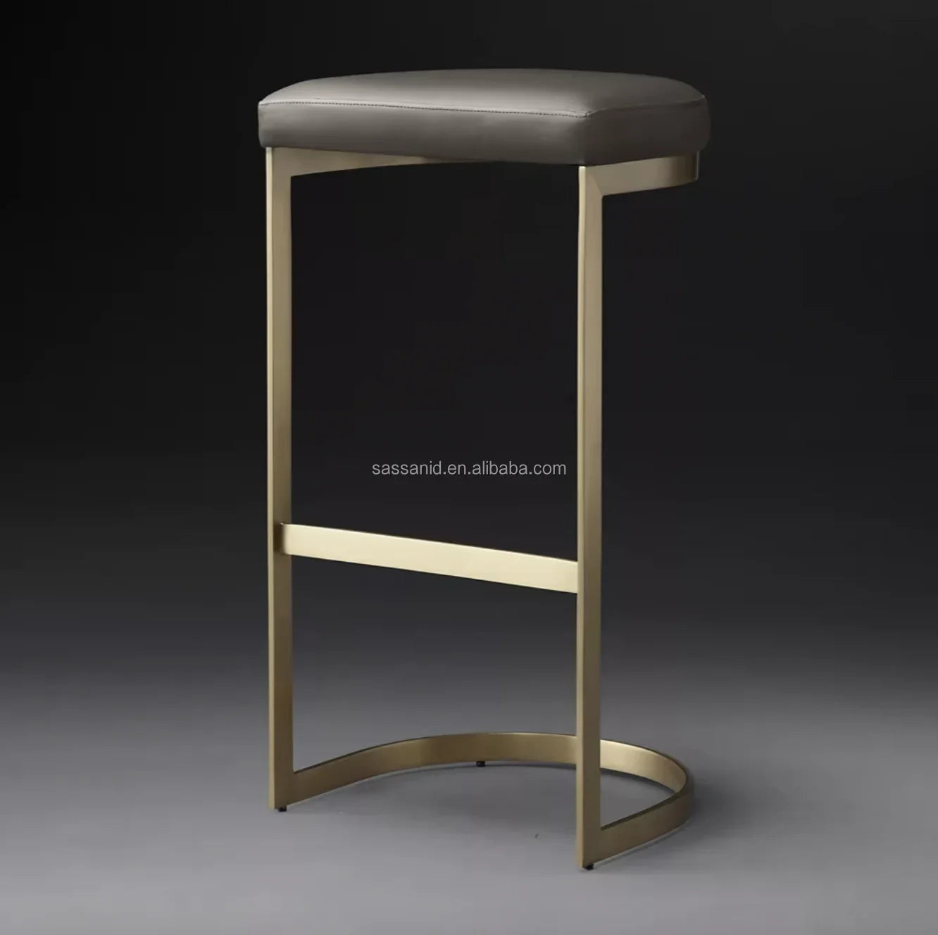 1960s Rome Backless Bar Stool – Italian-Inspired Leather Statement Piece