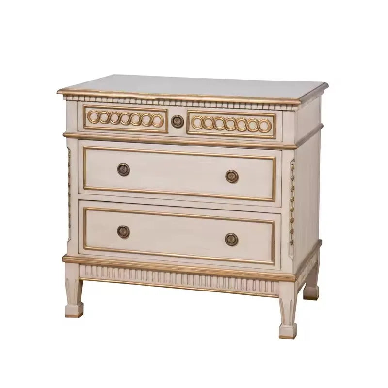 French Royal Bed – Hand-Carved Birch with Gold Leaf Finish | Q-0205333