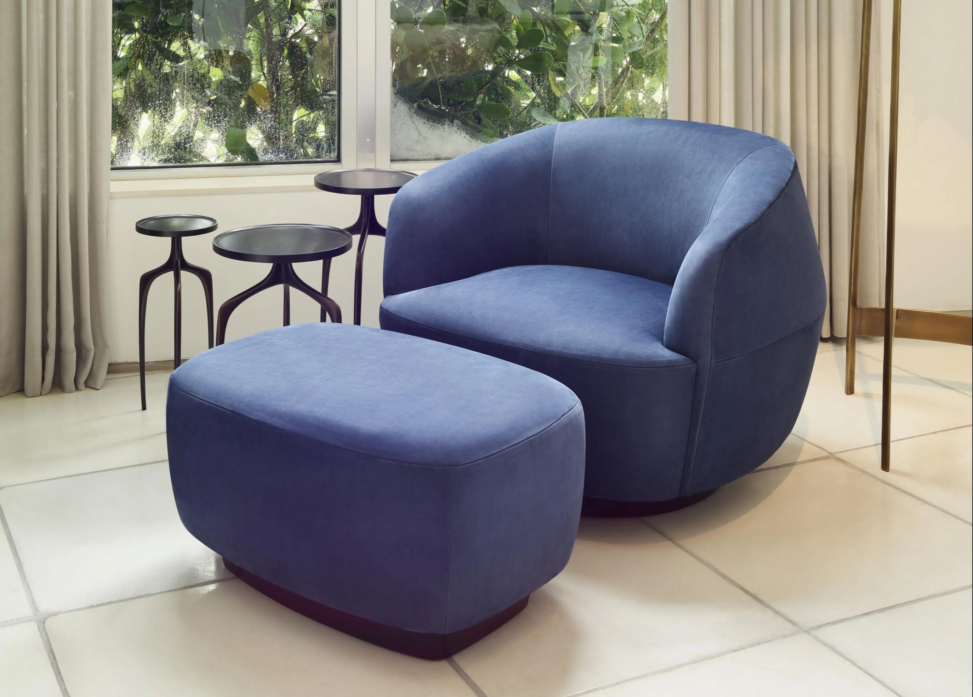 Sumo Midcentury Lounge Chair – Solid Oak & Leather Geometric Statement Piece