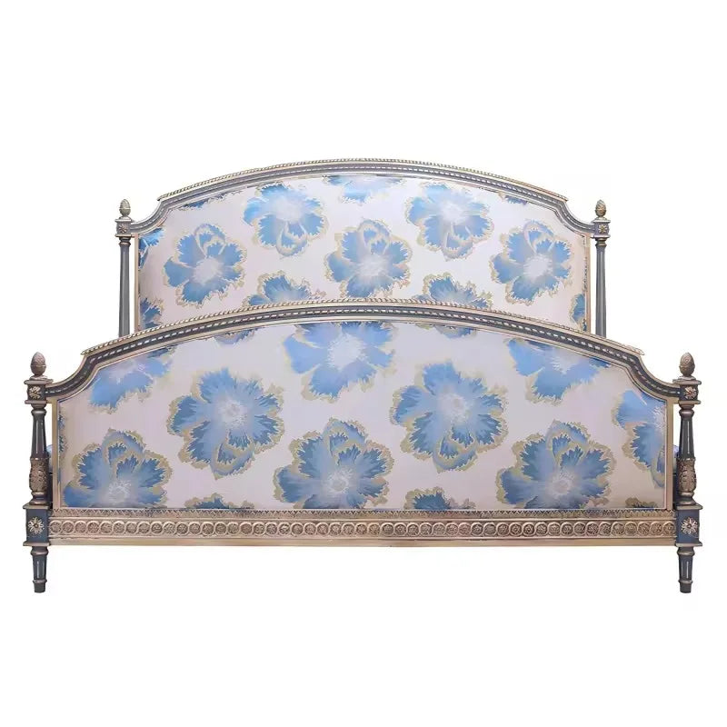 French Royal Bed – Hand-Carved Birch with Gold Leaf Finish | Q-0205333