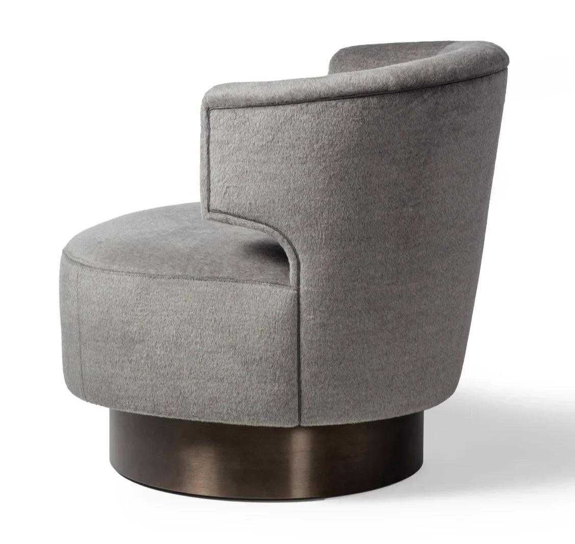 Mesa Occasional Chair – Midcentury Geometric Solid Oak and Leather Statement Piece
