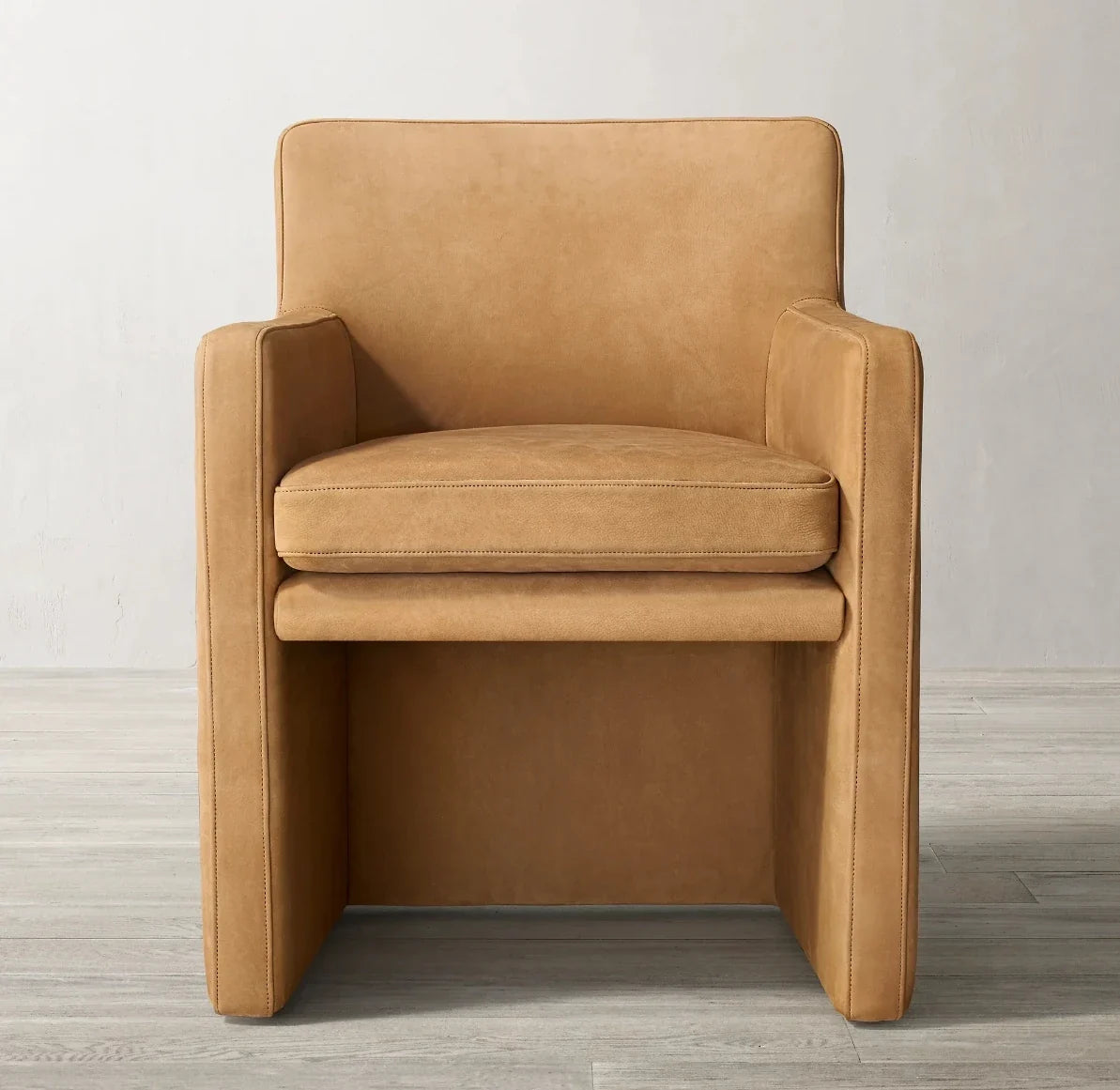 Dining Armchair – Sculptural Statement Piece in Matia Leather by Christophe Delcourt
