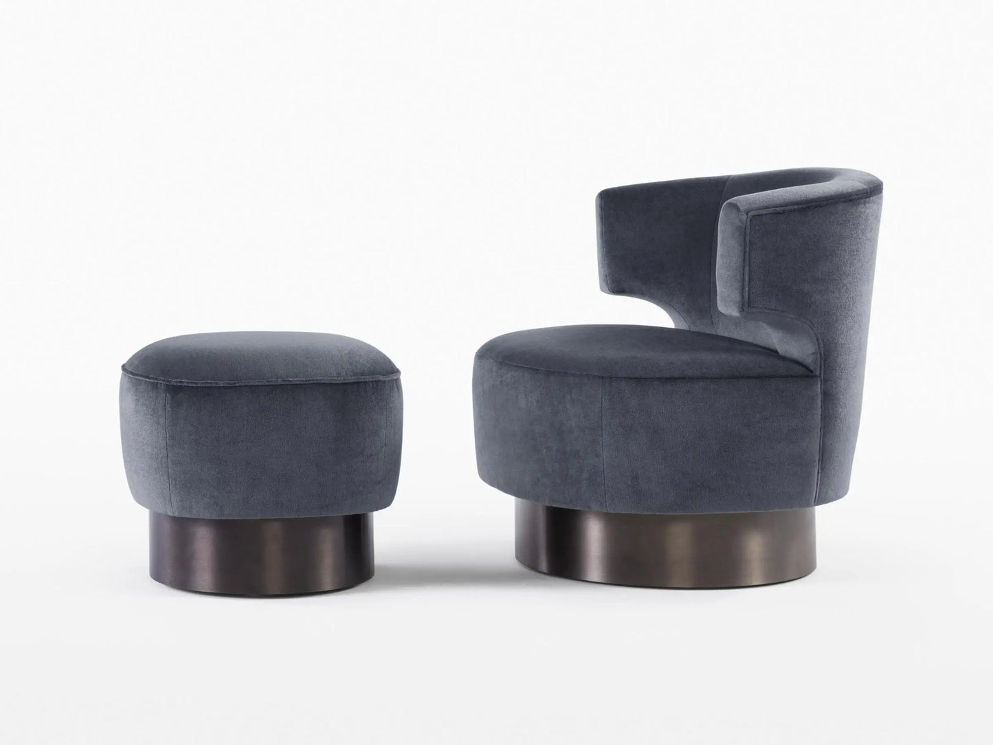 Mesa Occasional Chair – Midcentury Geometric Solid Oak and Leather Statement Piece