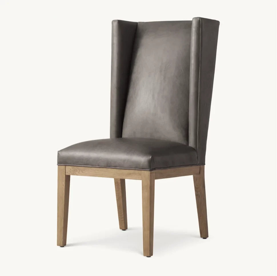 Contemporary Wing Dining Chair – Oak Wood Modern Statement Piece