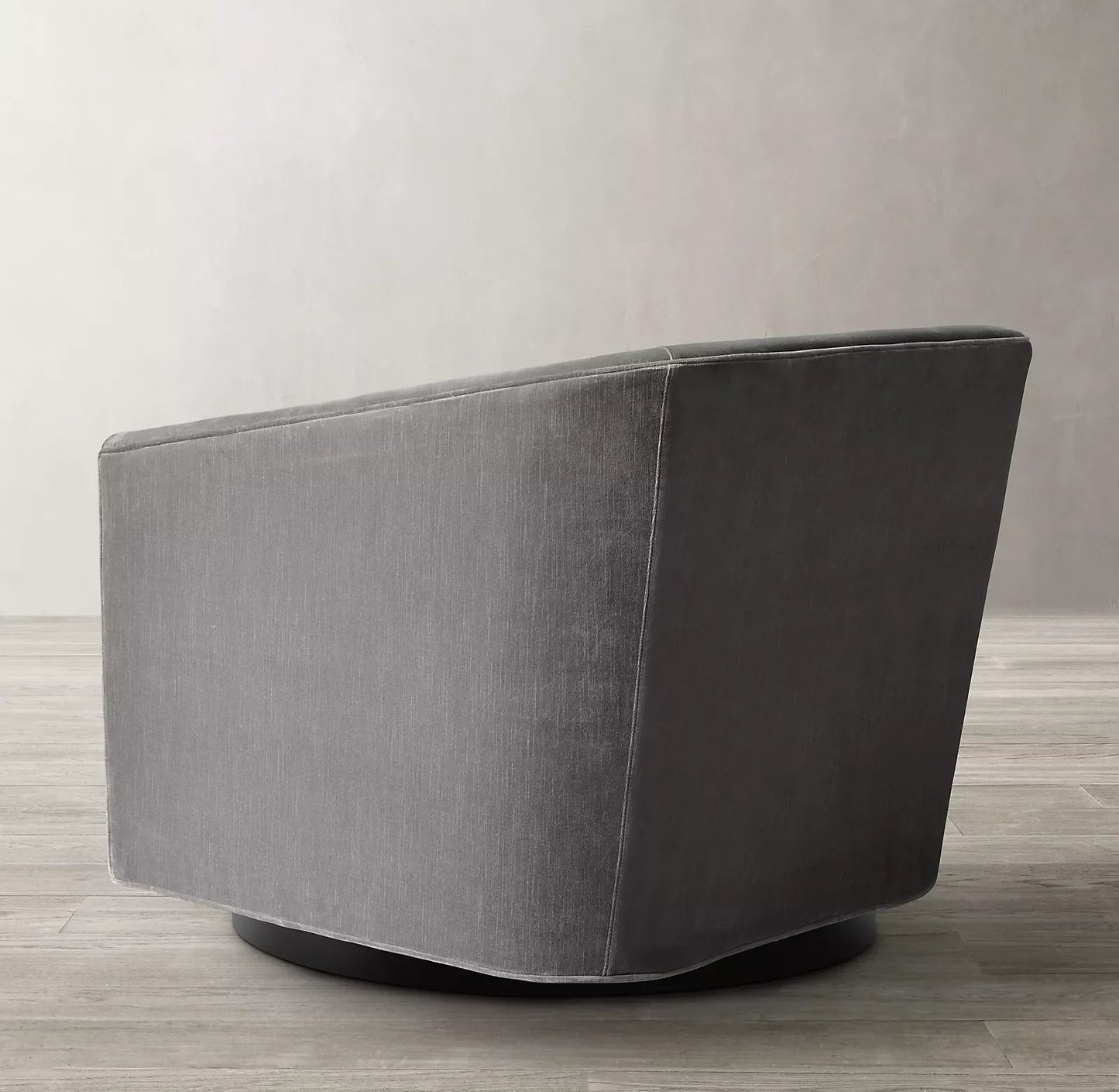 Shelter Arm Swivel Chair – Performance Fabric Midcentury Italian Designer Lounge Piece | 1600339623489