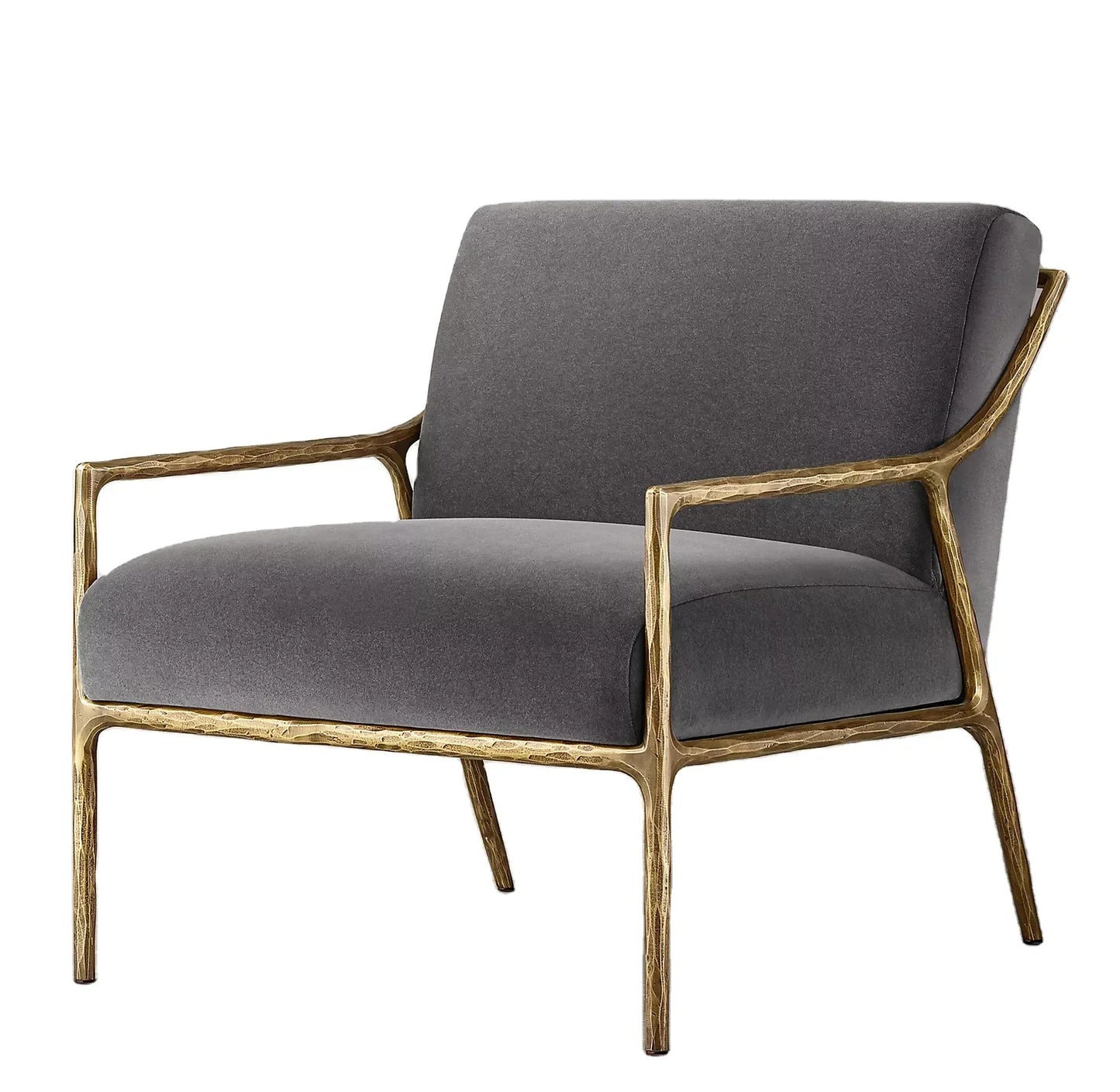 Thaddeus Slope Arm Chair – Hand Forged Metal Statement Piece