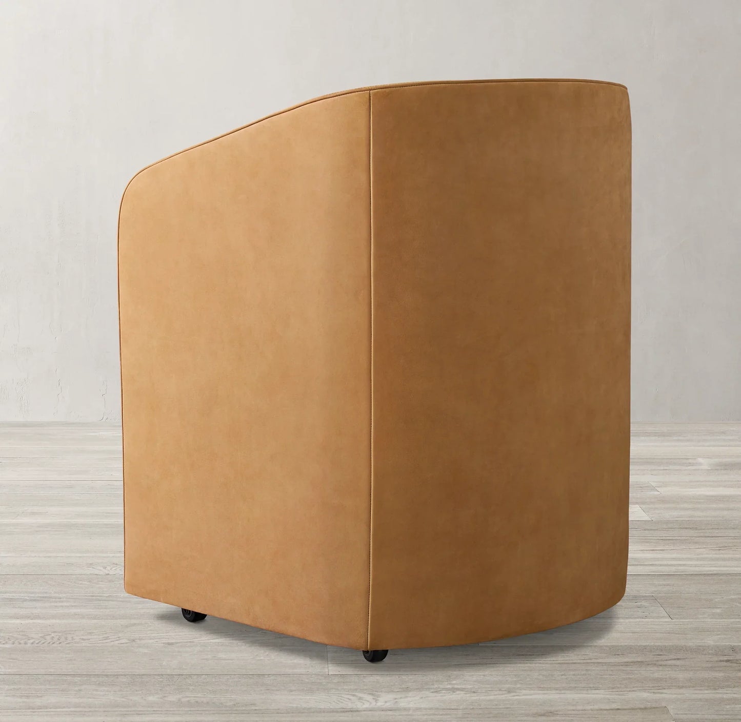 Ellison Barrel Back Dining Chair – Leather Contemporary Statement Piece
