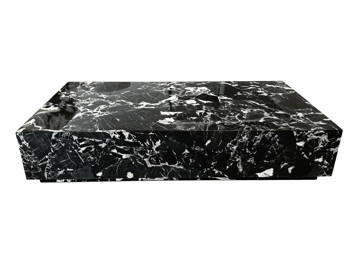 Luxury Rectangular Marble Coffee Table Modern Italian Style for Villa