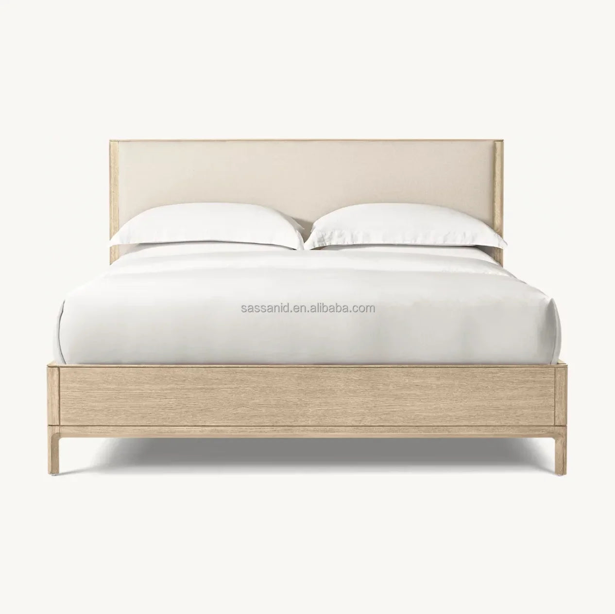 Padua Upholstered Platform Bed by Re Home – Classical Roma Architecture Oak
