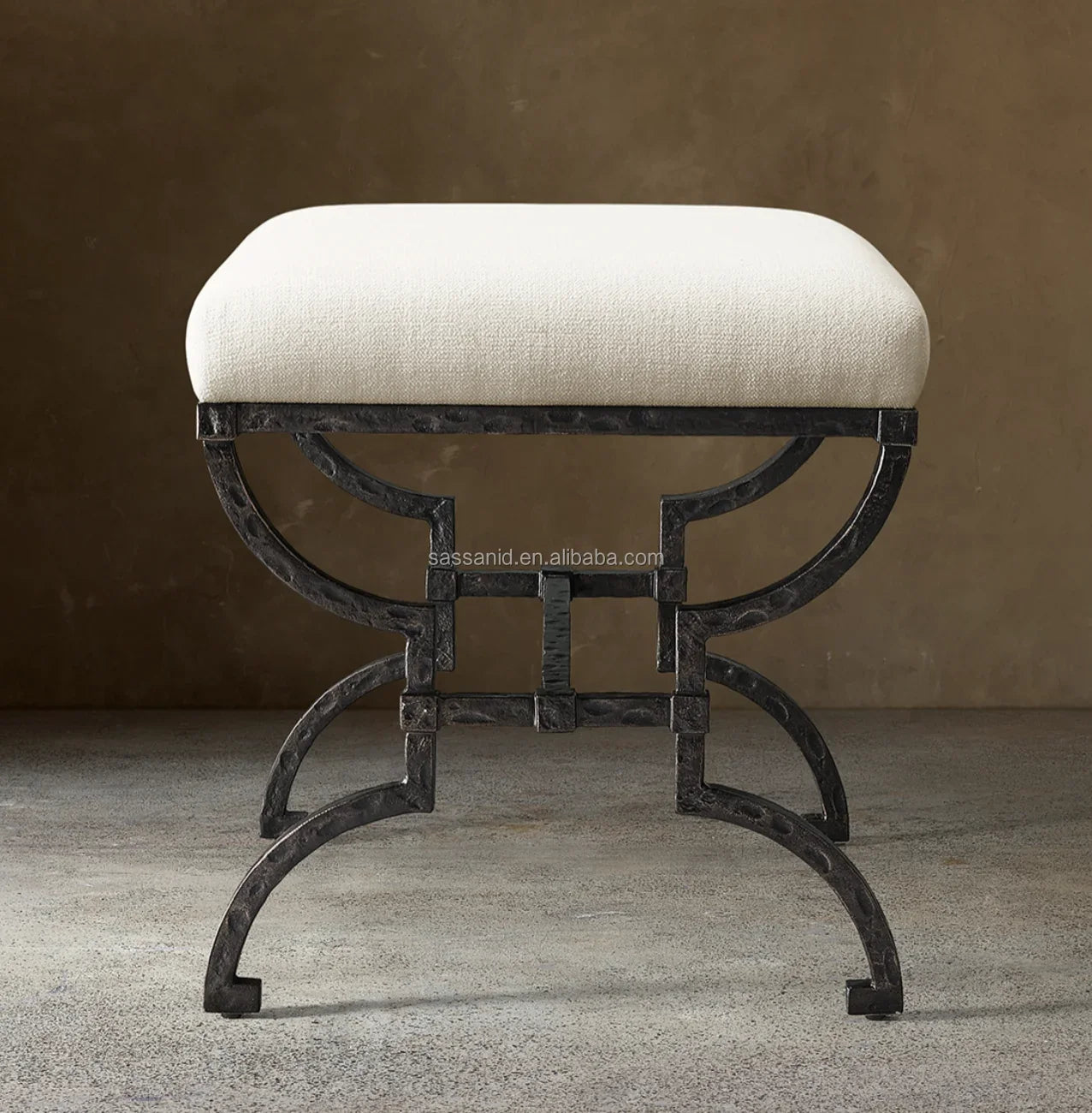 Hugo Stool – French Modernism Hand-forged Iron Statement Piece