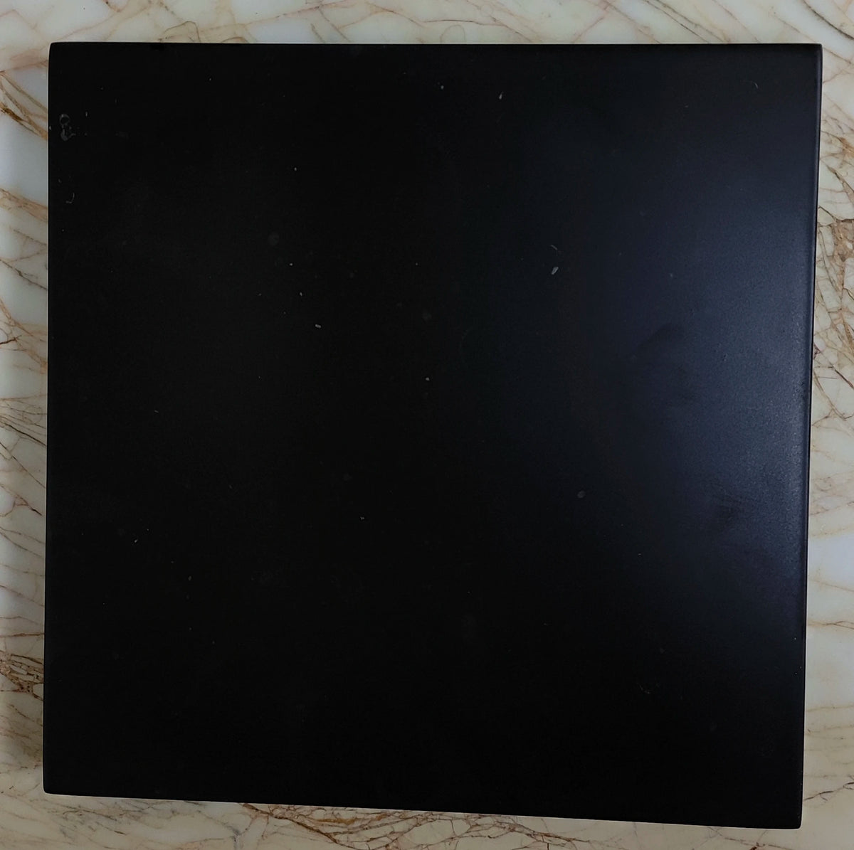 Luxury Black Marble Coffee Table Modern Minimalist Italian Style for Villa