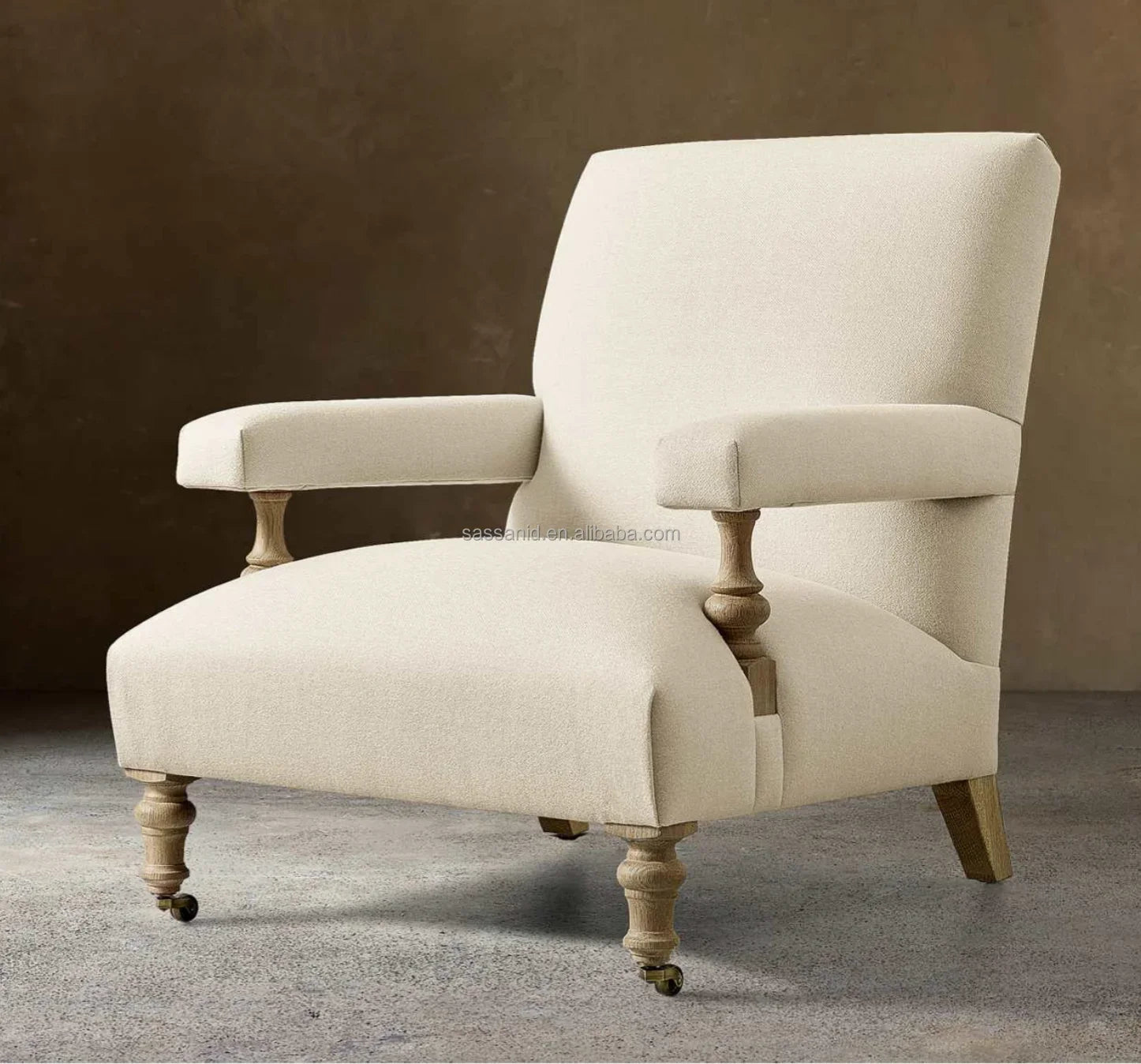 Eleanor Accent Chair – Danish Modern Design with Oak Frame