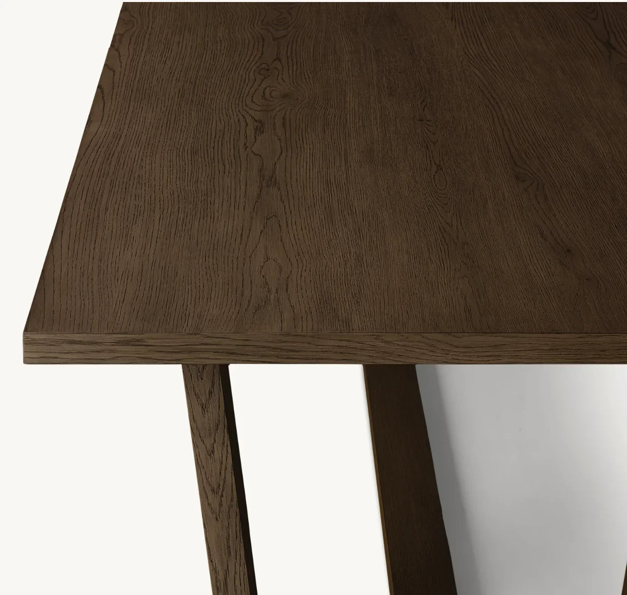 Montecito Rectangular Trestle Dining Table – Solid Oak Architectural Piece