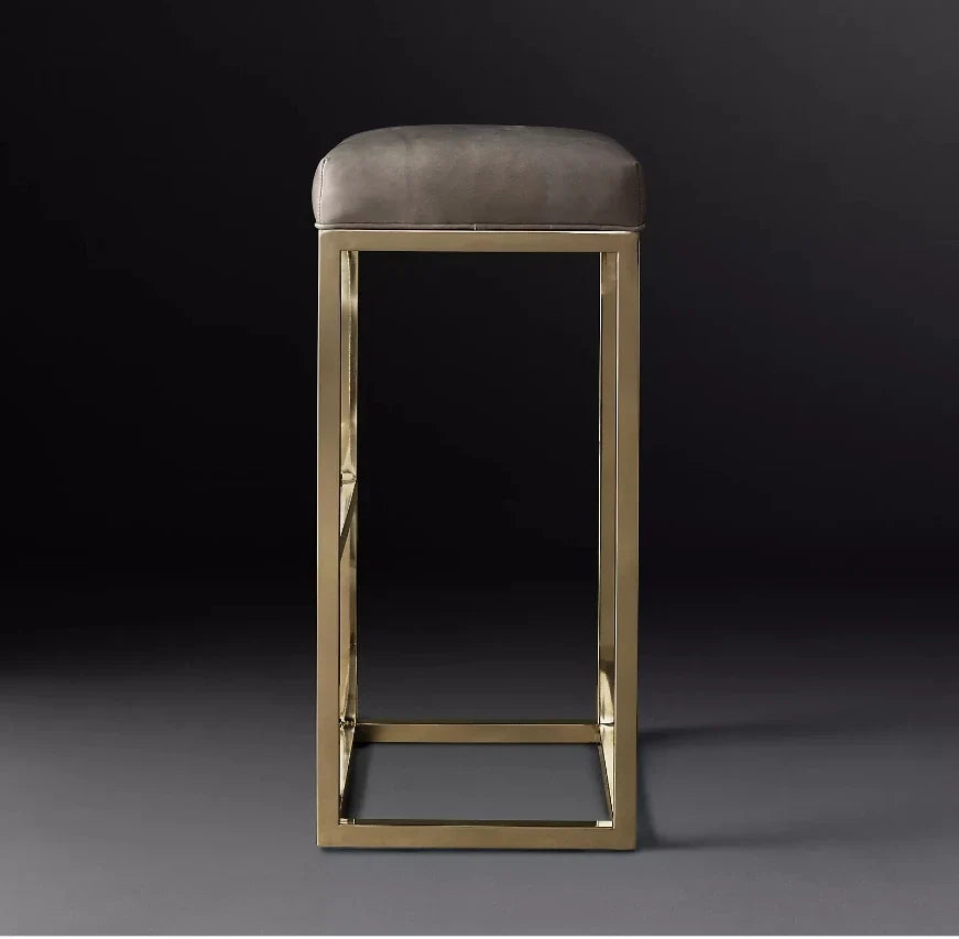 Reese Bar Stool – Mid-Century Leather and Oak Design | 1601054076058