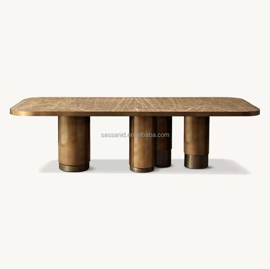 Rectangular Dining Table – Vintage Onyx Artisan Statement Piece | 1601668580235