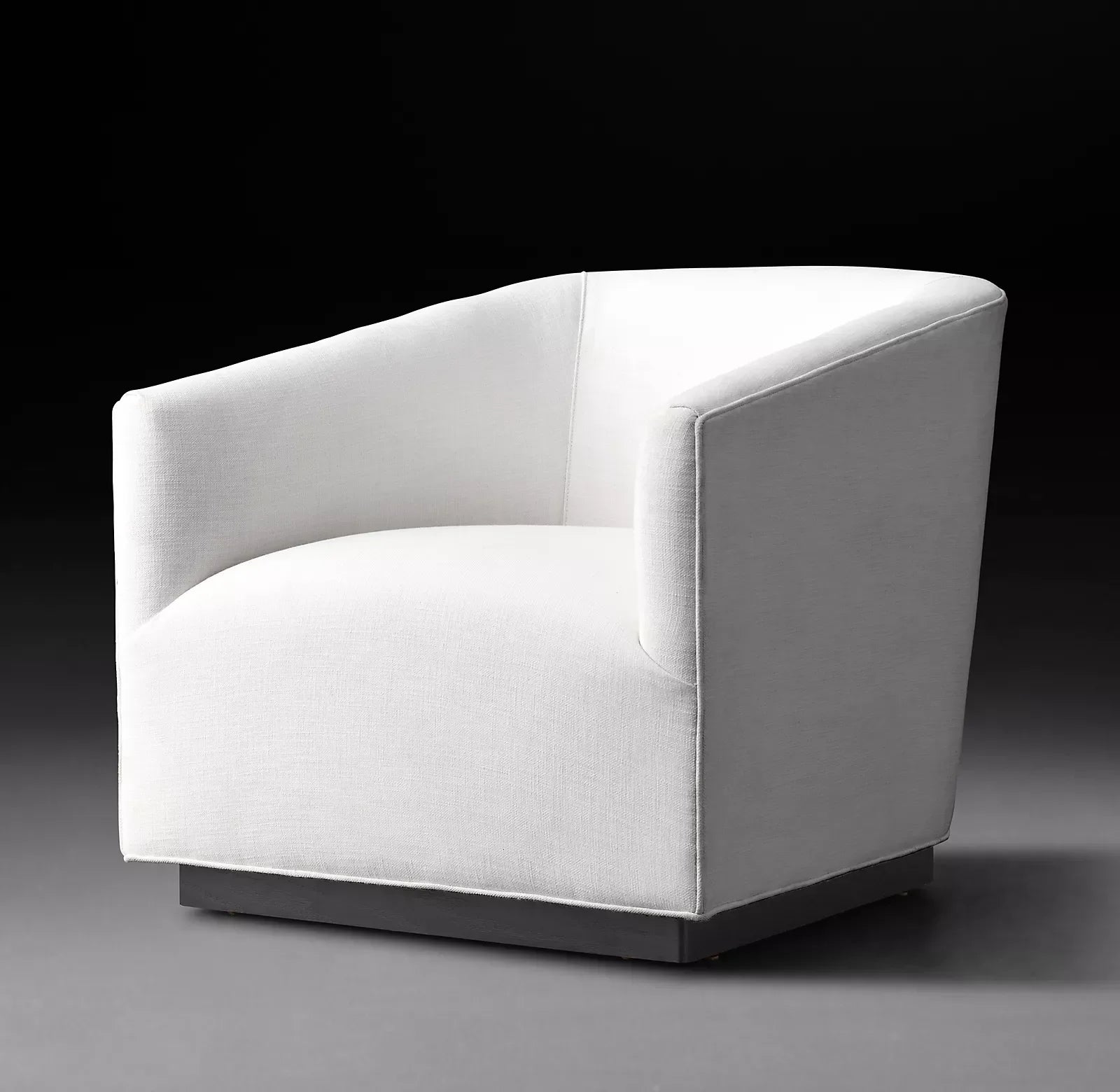 Shelter Arm Chair with Geometric Silhouette and Oak Base – Modern Designer Lounge Piece | 102777344500