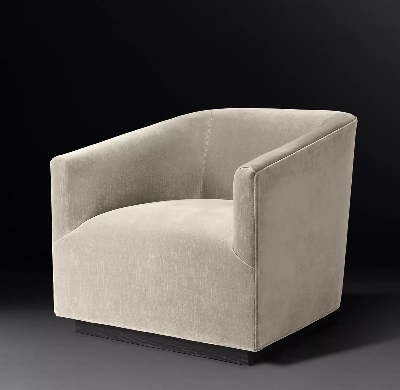 Shelter Arm Chair with Geometric Silhouette and Oak Base – Modern Designer Lounge Piece | 102777344500