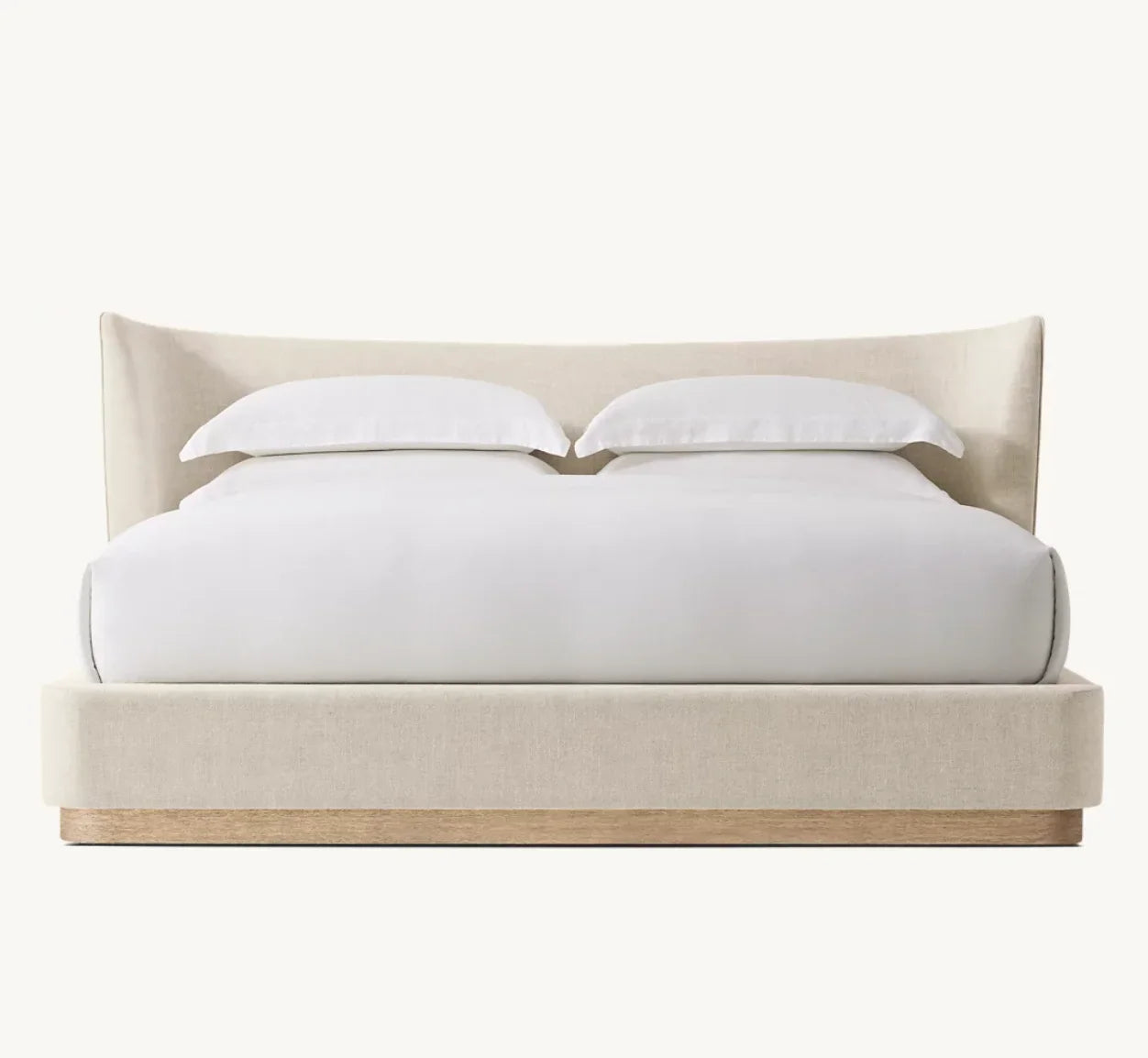 Wing Back Shelter Bed – Contemporary Fabric Upholstered Designer Statement Piece