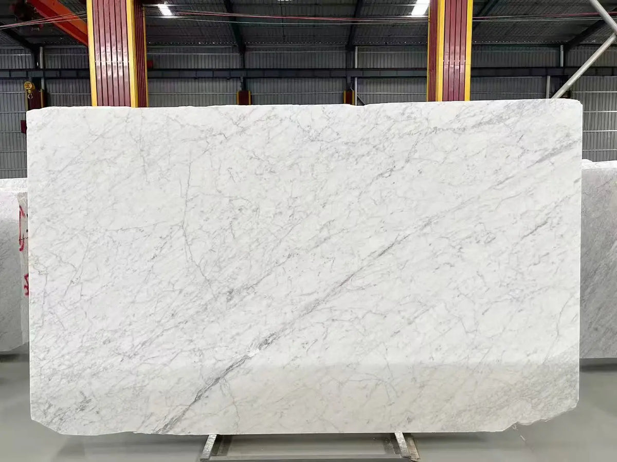 Luxury Water Drop Shape Carrara White Marble Coffee Table for Villa