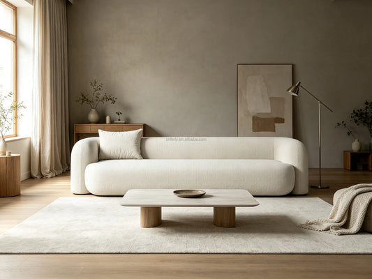 Luxury F25S218 Curved Sofa Modern Italian Style for Villa