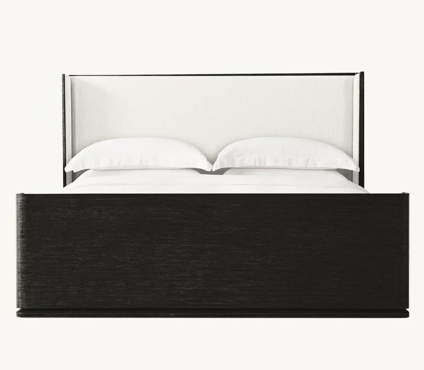 Shelter Bed with Upholstered Panel – Brushed Oak Re Home Modernist Piece