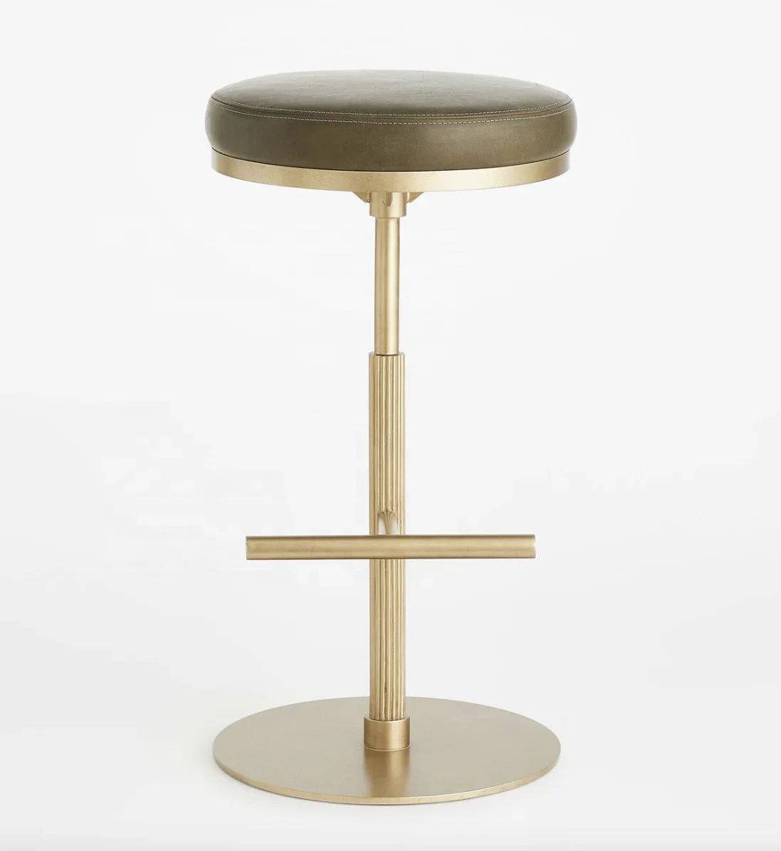 Wardell Midcentury Bar Stool – Linen & Solid Oak Statement Piece