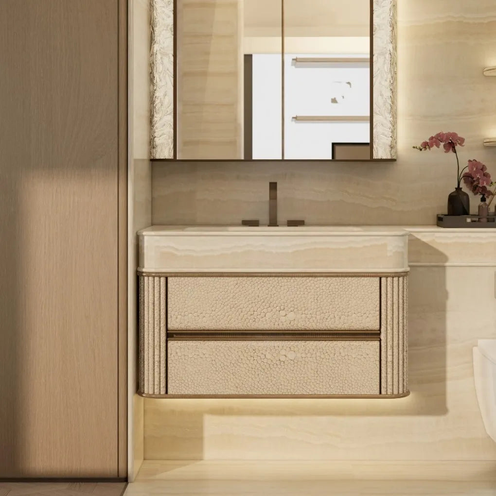 Modern Bathroom Vanity Set Sink Cabinet Eco-Friendly Plywood