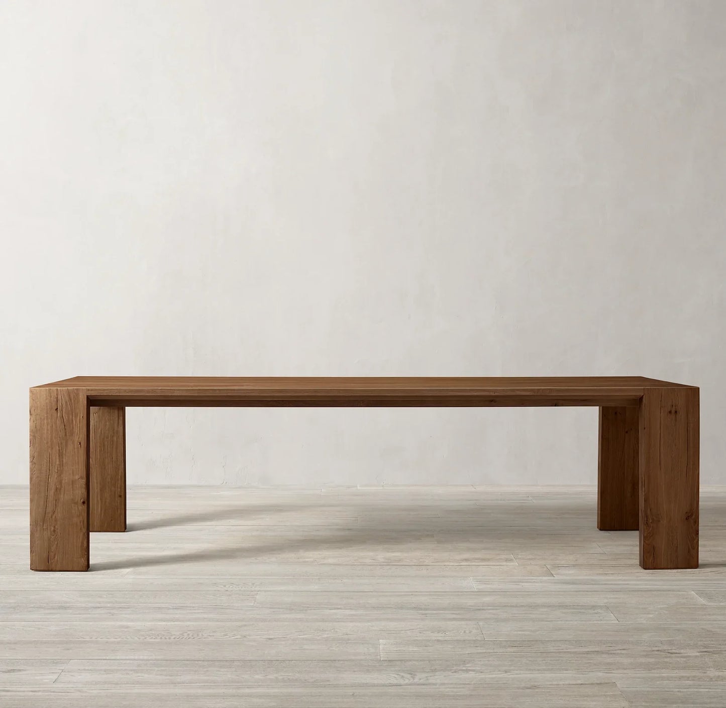 Italian Designer Extension Dining Table – Solid Oak Rectangular Statement Piece