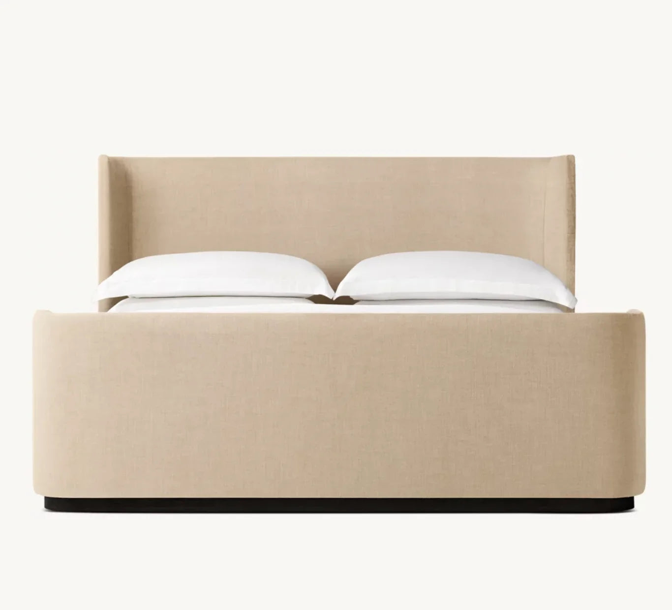Shelter Platform Bed – Sculptural Brushed Oak Statement Piece | 1600970039606
