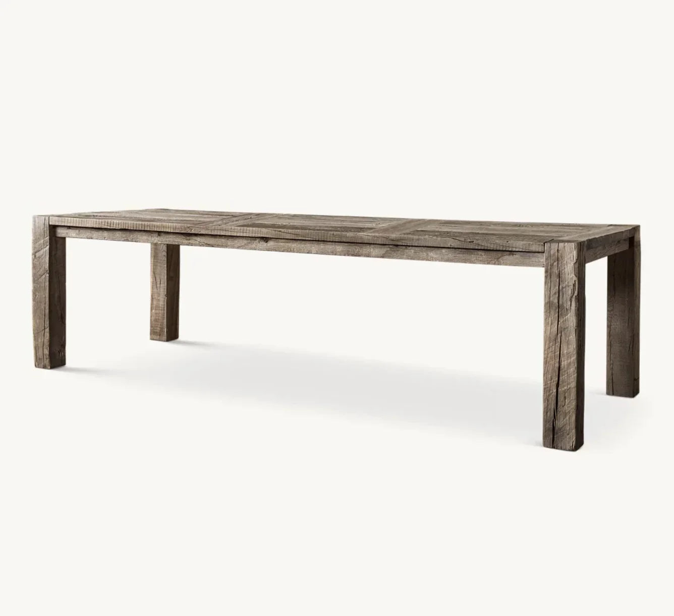 Dining Table – Modern Salvaged Wood Reclaimed Oak Statement Piece | 1600946176922