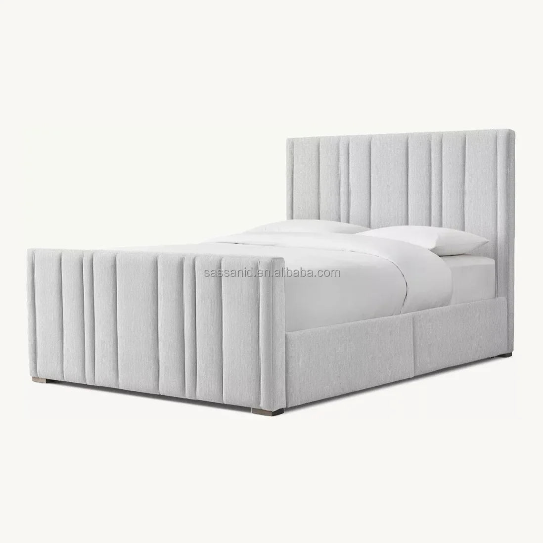Teagan Upholstered Storage Bed – Modern Tufted Premium Fabric Bed Frame