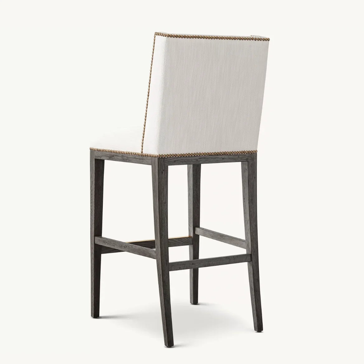 Bar & Counter Stool – Armless Fabric Solid Waxed Oak Ames Modern | 1601051852497