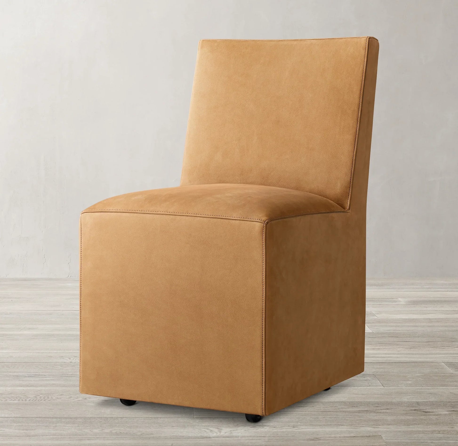 Ellison Leather Dining Chair – Modern Sculptural Solid Wood Statement Piece
