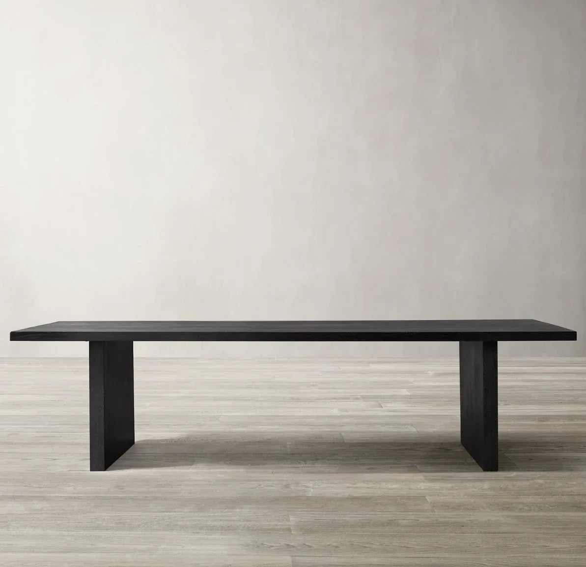 Reclaimed Oak Extension Dining Table – Brushed Solid Wood European Design Statement Piece