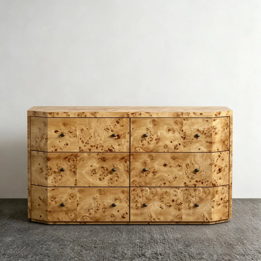 Mid-Century Console Table – Solid Birch Wood Retro Statement Piece by 956
