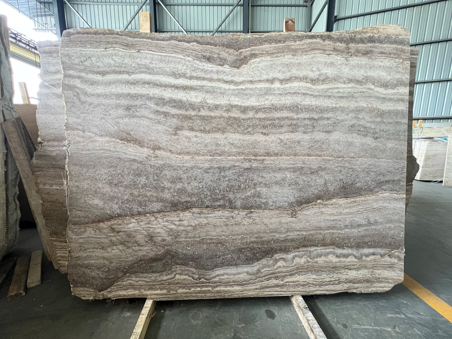 Luxury Oval Natural Travertine Coffee Table Modern Italian Style for Villa