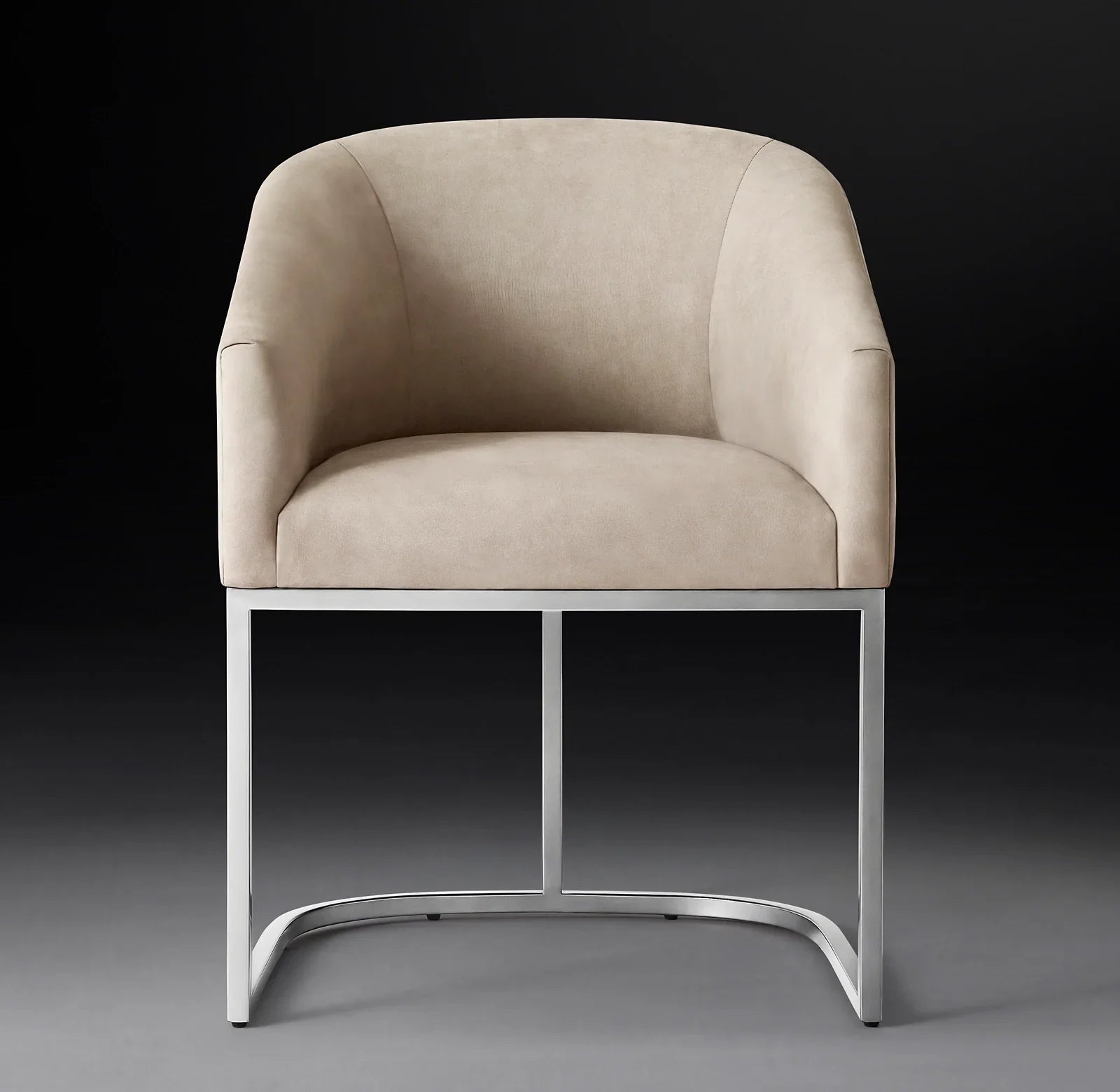 Emery Barrel Back Dining Armchair – Leather Oak Designer Furniture
