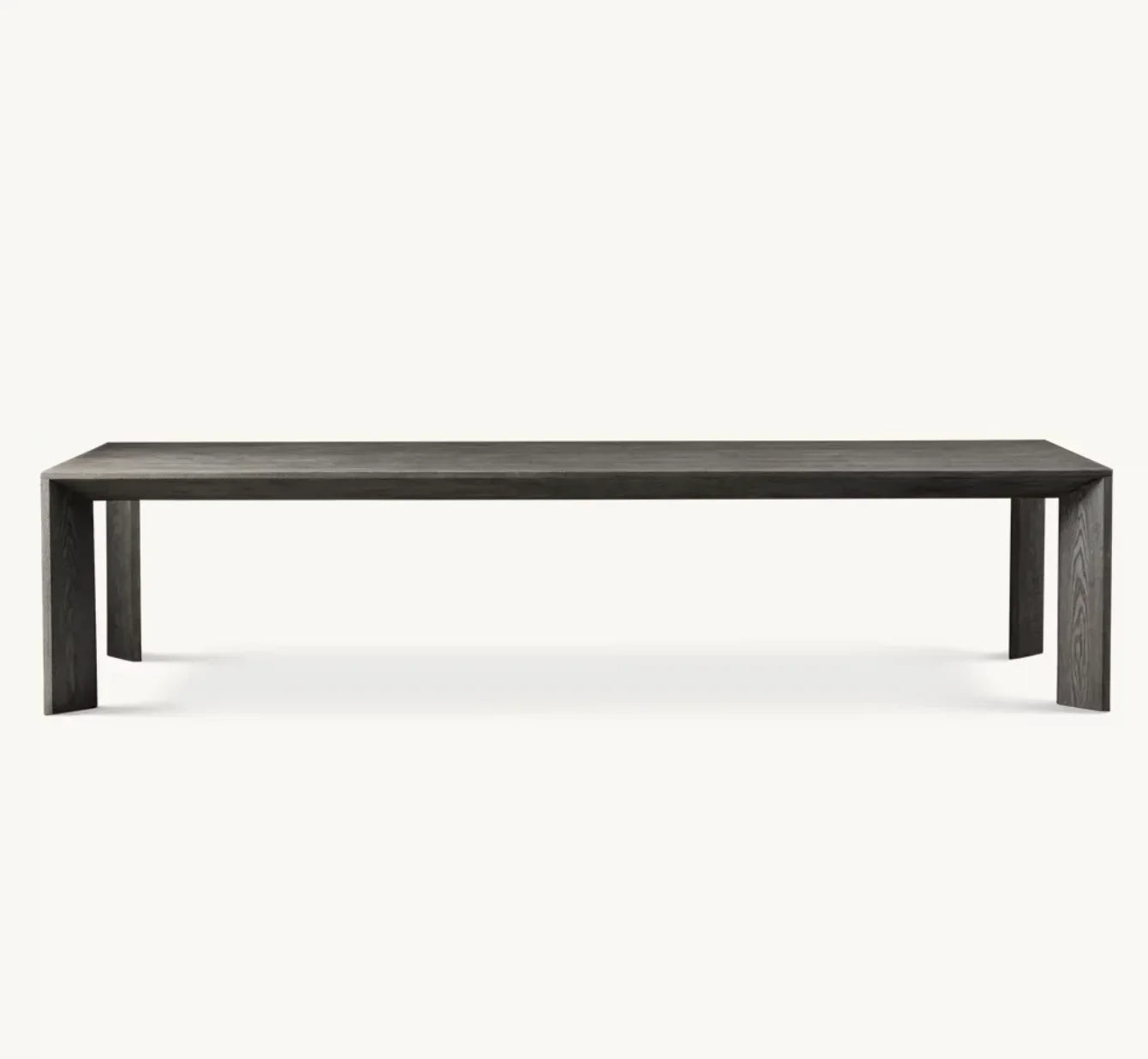 Dining Table, Rectangular Solid Oak, European Design, Luxury