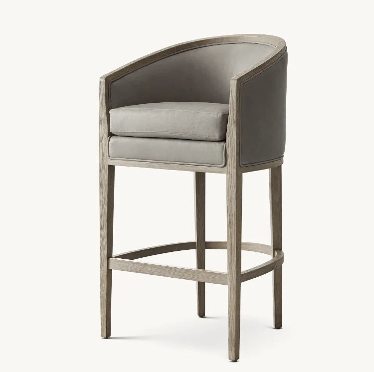 Bar Stool – Dixon Midcentury Plank Arms & Solid Oak Statement Piece
