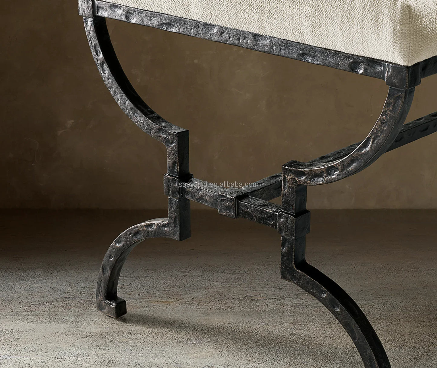 Hugo Stool – French Modernism Hand-forged Iron Statement Piece