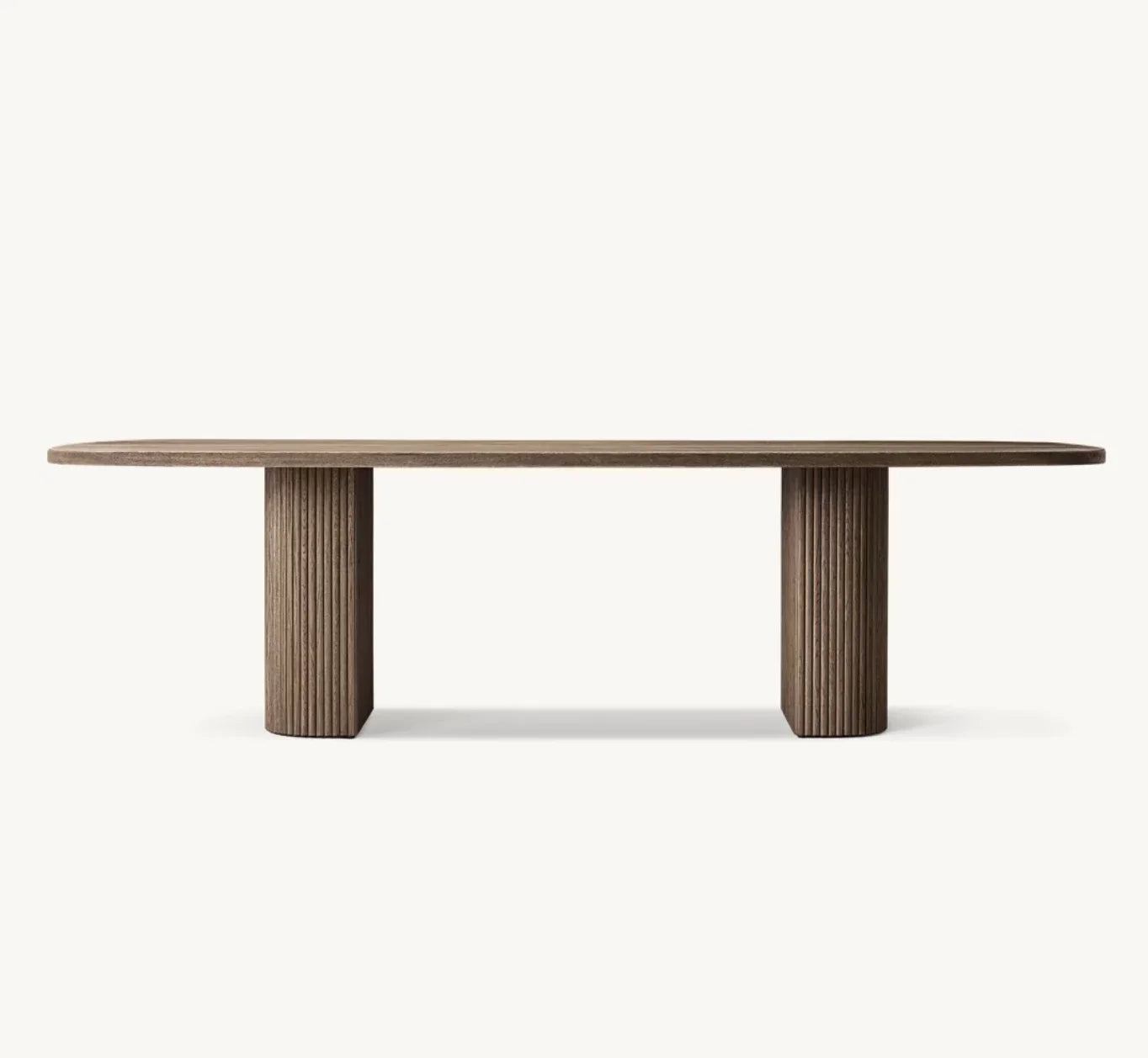 Mulholland Rectangular Dining Table – Wire-brushed American Oak Statement Piece