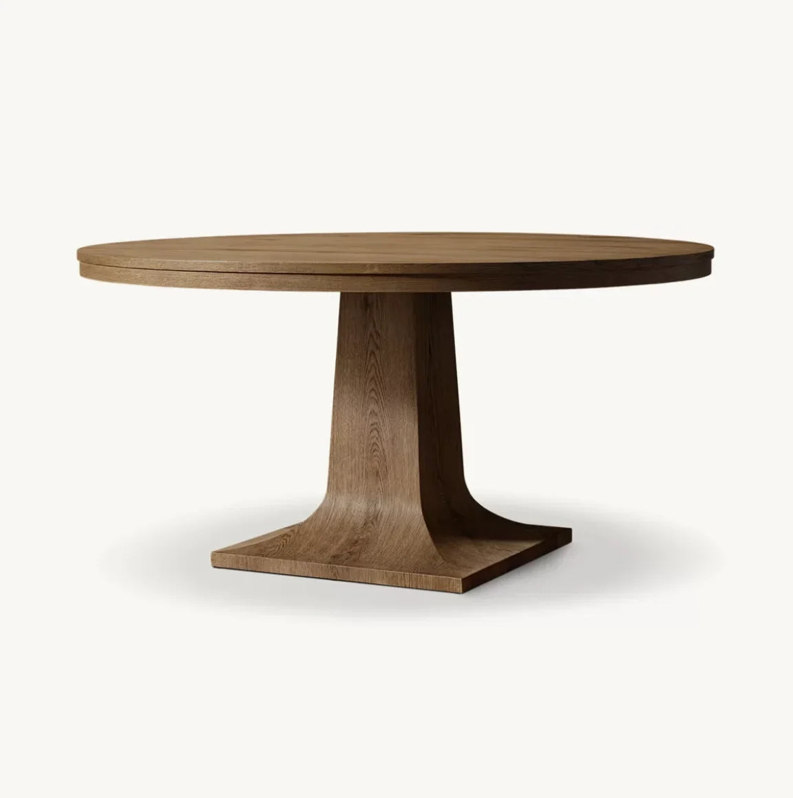 Delphine Round Extendable Dining Table – Gustavian Oak Statement Piece