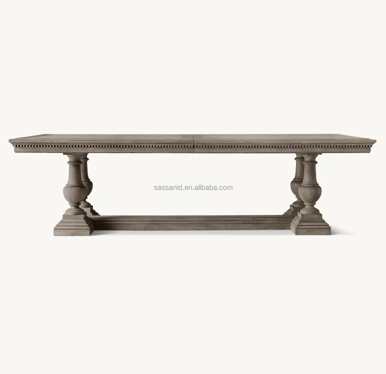St. James Extendable Dining Table – Solid Wood Architectural Statement Piece