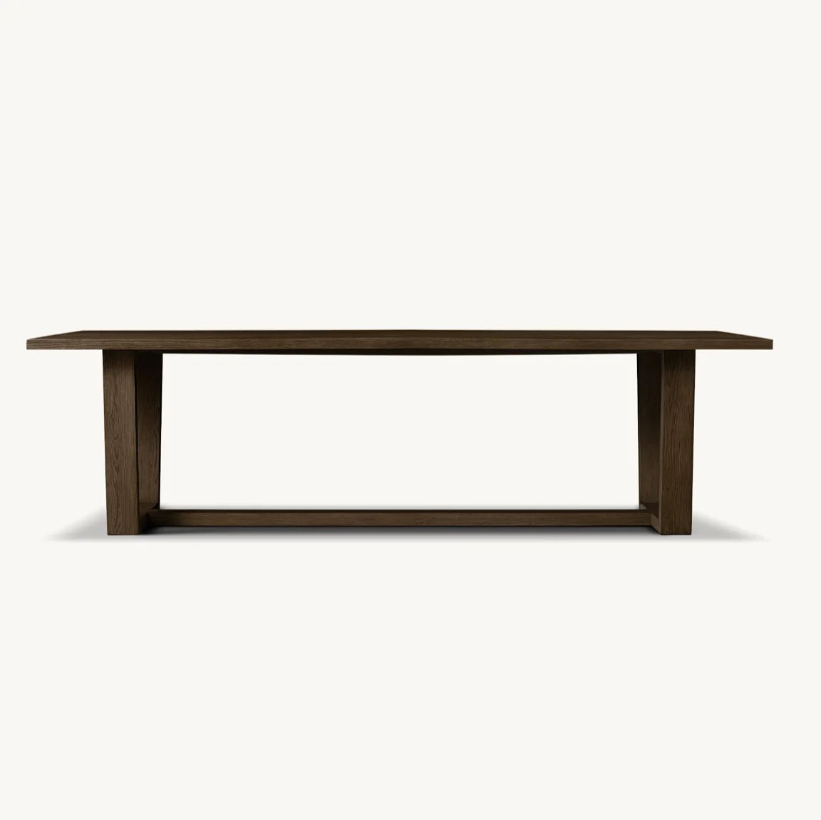 Montecito Rectangular Trestle Dining Table – Solid Oak Architectural Piece