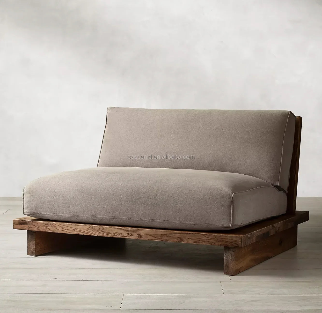 Wingback Chair – French Contemporary Design – Oak Frame with Velvet or Linen