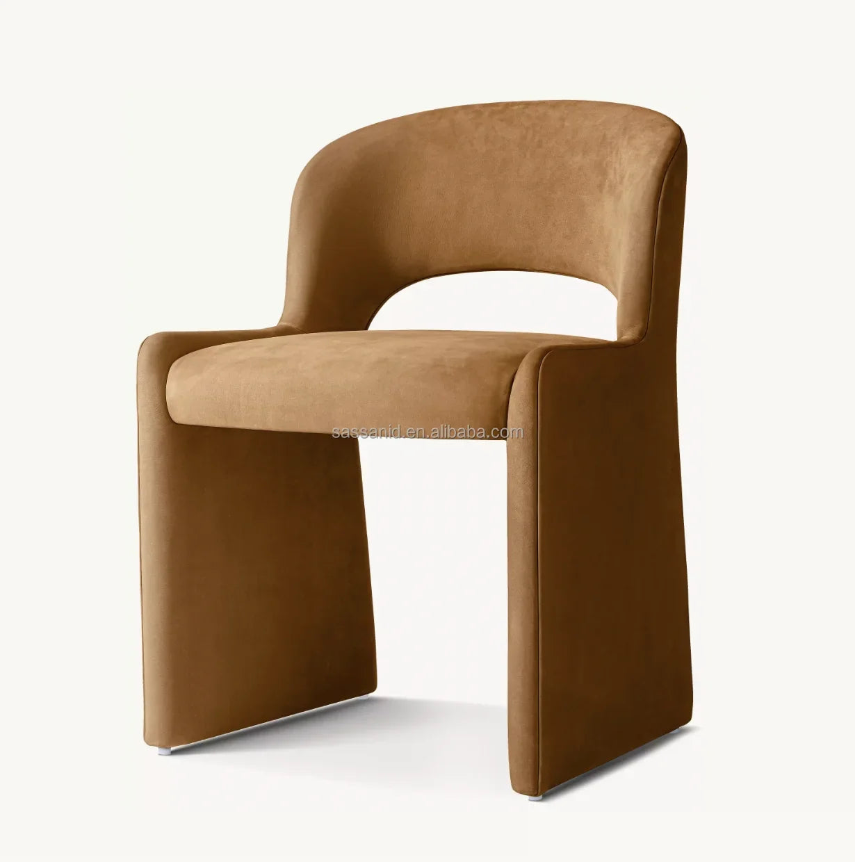 Dining Side Chair – Postmodern Profile Leather and Oak Modern | 85023-882