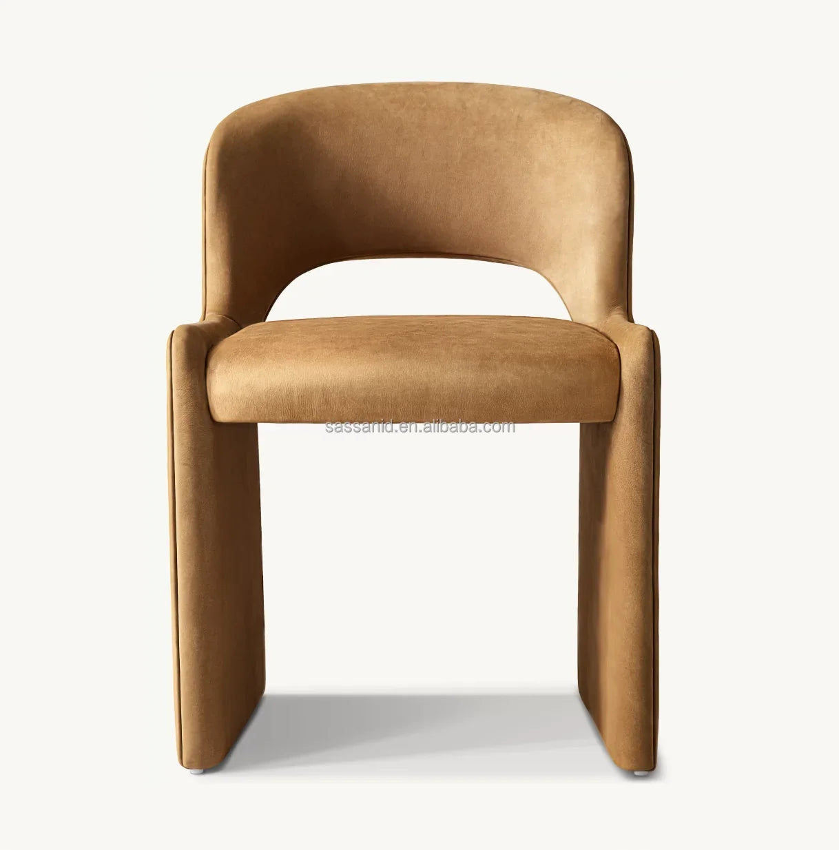 Dining Side Chair – Postmodern Profile Leather and Oak Modern | 85023-882