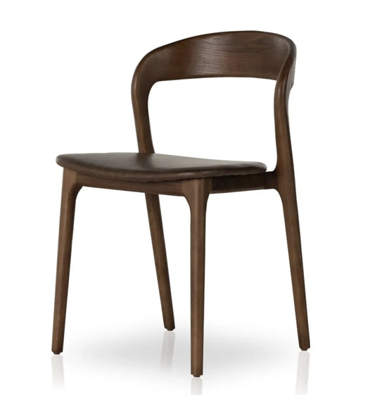 Hemingway Dining Armchair – Midcentury Solid Oak & Leather Statement Piece