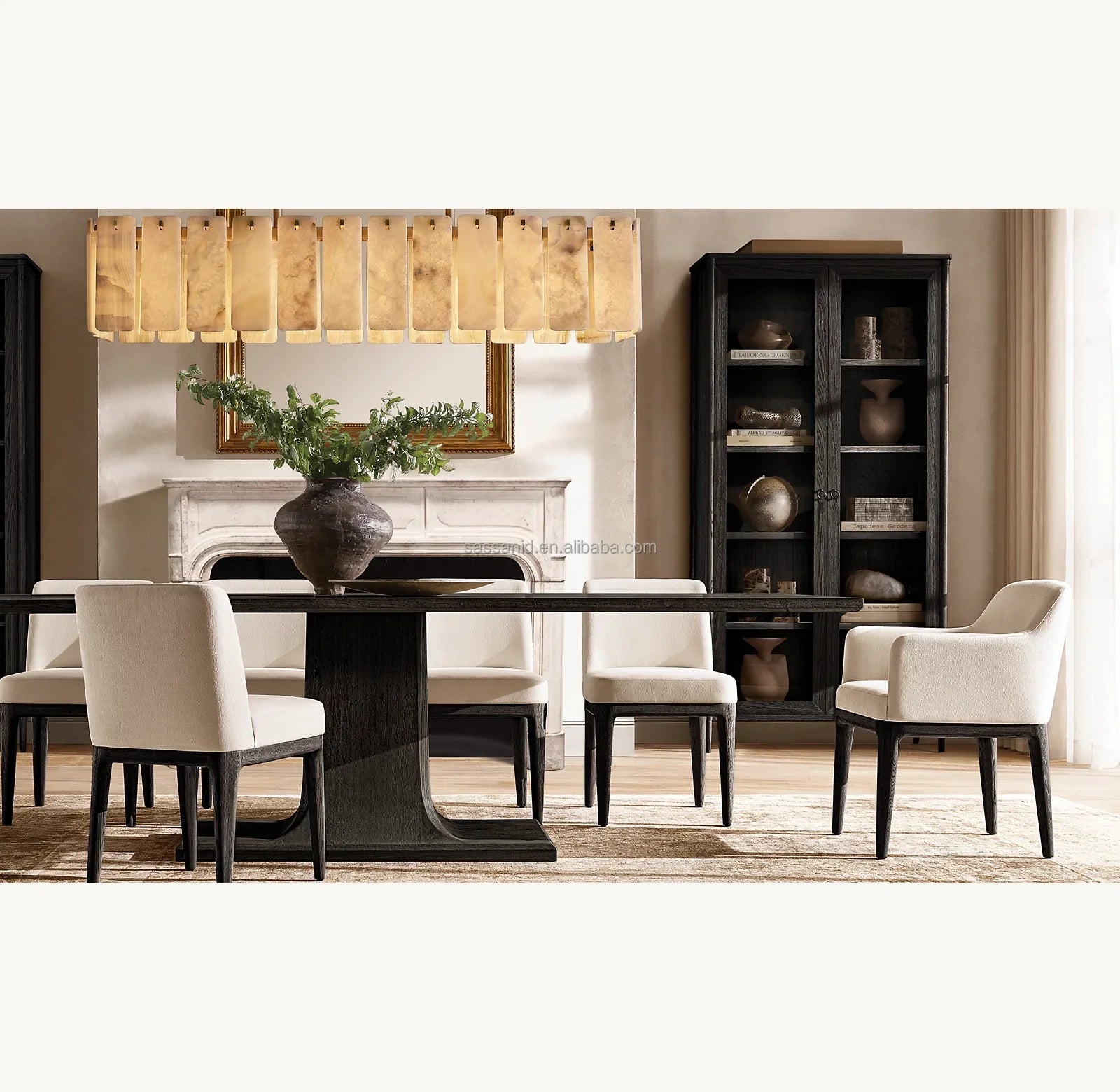 Evette Rectangular Dining Table – American White Oak Mid-Century Statement Piece