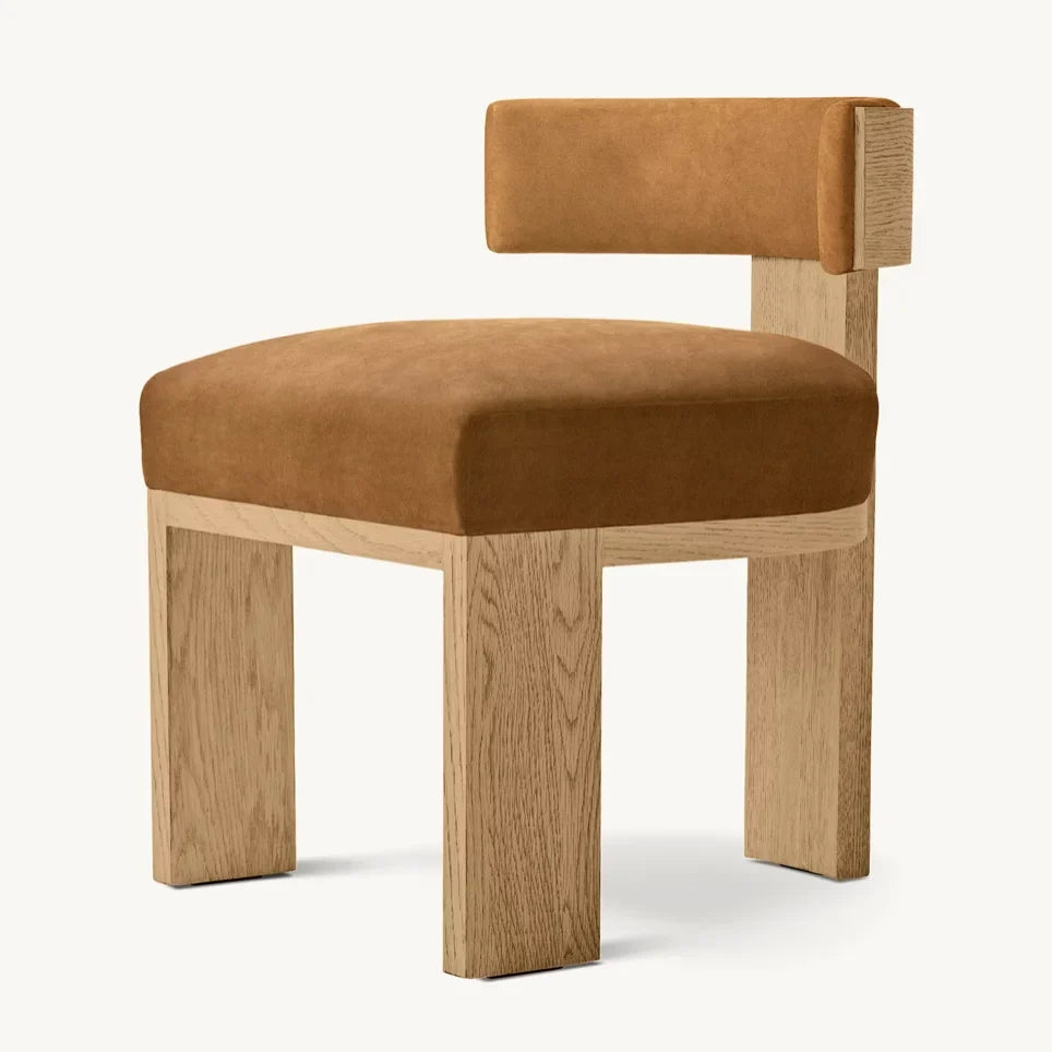 Elgine Dining Side Chair – Distinctive Design Oak Modern Statement Piece